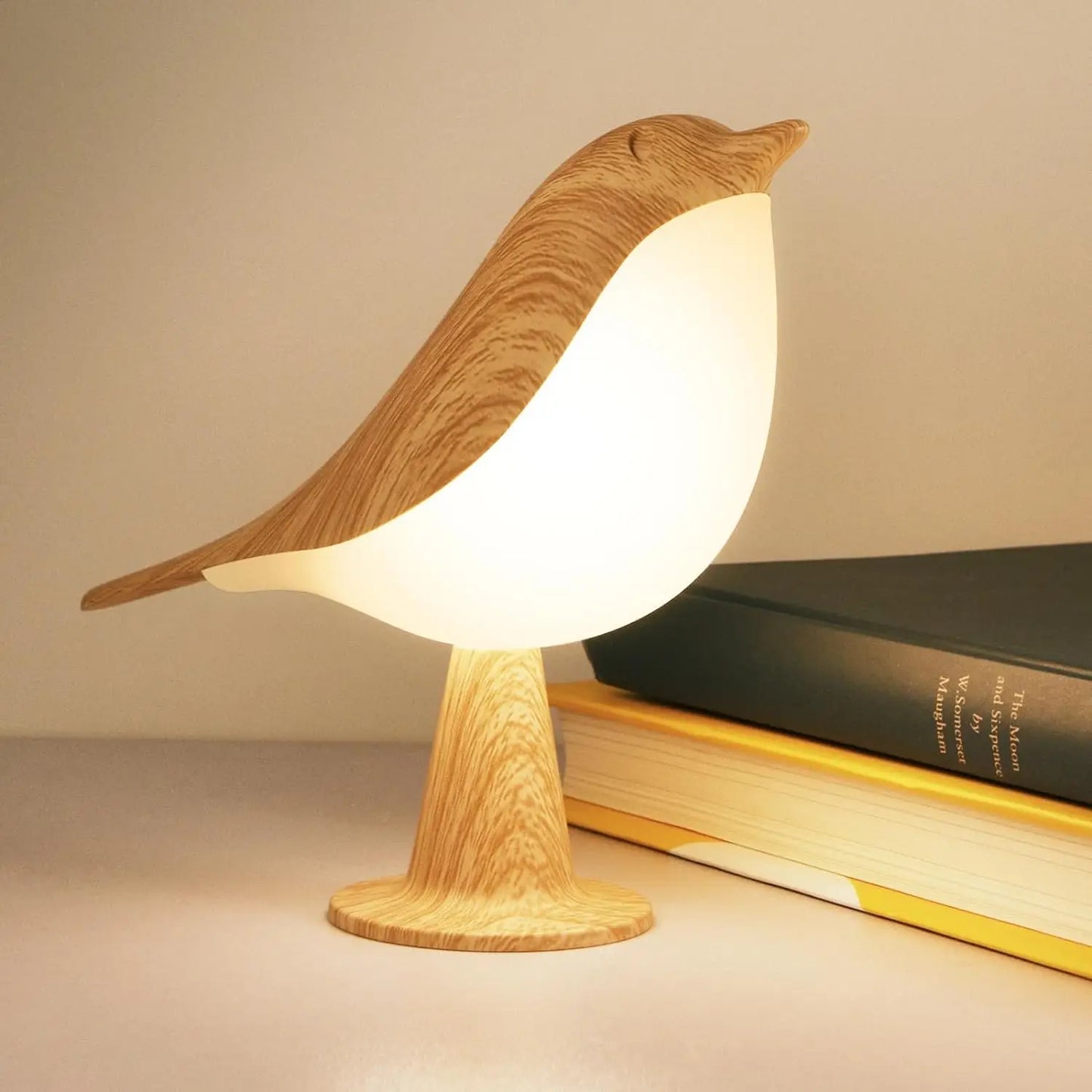 Table Bird LED Lamp – Minimalist Wooden Night Light